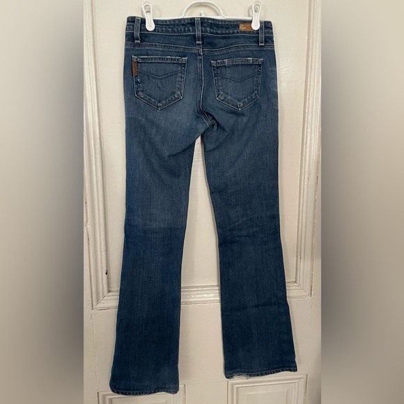 Paige Premium Denim Blue Jeans Hollywood Hills Classic Mid Low Rise Boot Cut - Picture 9 of 15